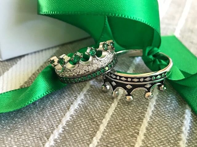 Krone Ring, Silber Ring, König Ring, Krone Ring Set, Krone Trauringe, Krone Verlobungsringe, Krone Verlobungsringe von ourcrown