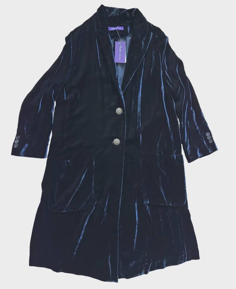 Ralph Lauren Purple Label Samt Jacke Mantel Runway Kollektion Größe 12 Muster Ralph Lauren Purple Label Samt Jacke Mantel Runway Kollektion Größe 12 Muster von ourostore