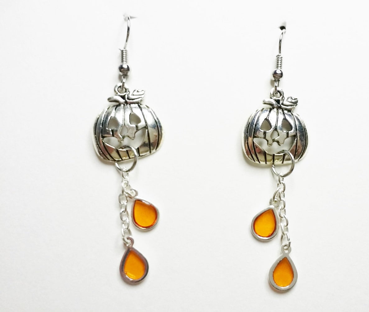 Halloween-Kürbisse, Jack-O-Laternen, Silber Farbige Kürbisse von ours2urs