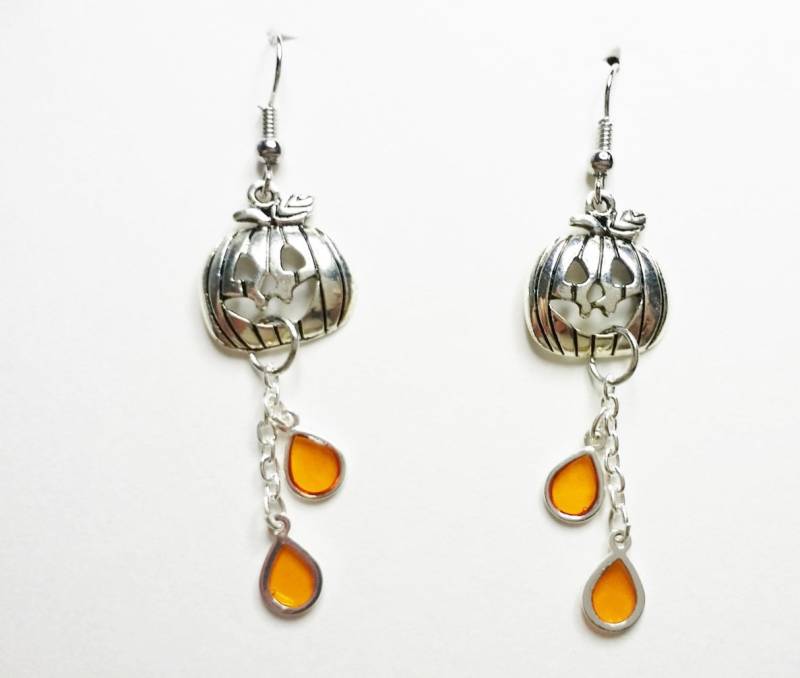 Halloween-Kürbisse, Jack-O-Laternen, Silber Farbige Kürbisse von ours2urs