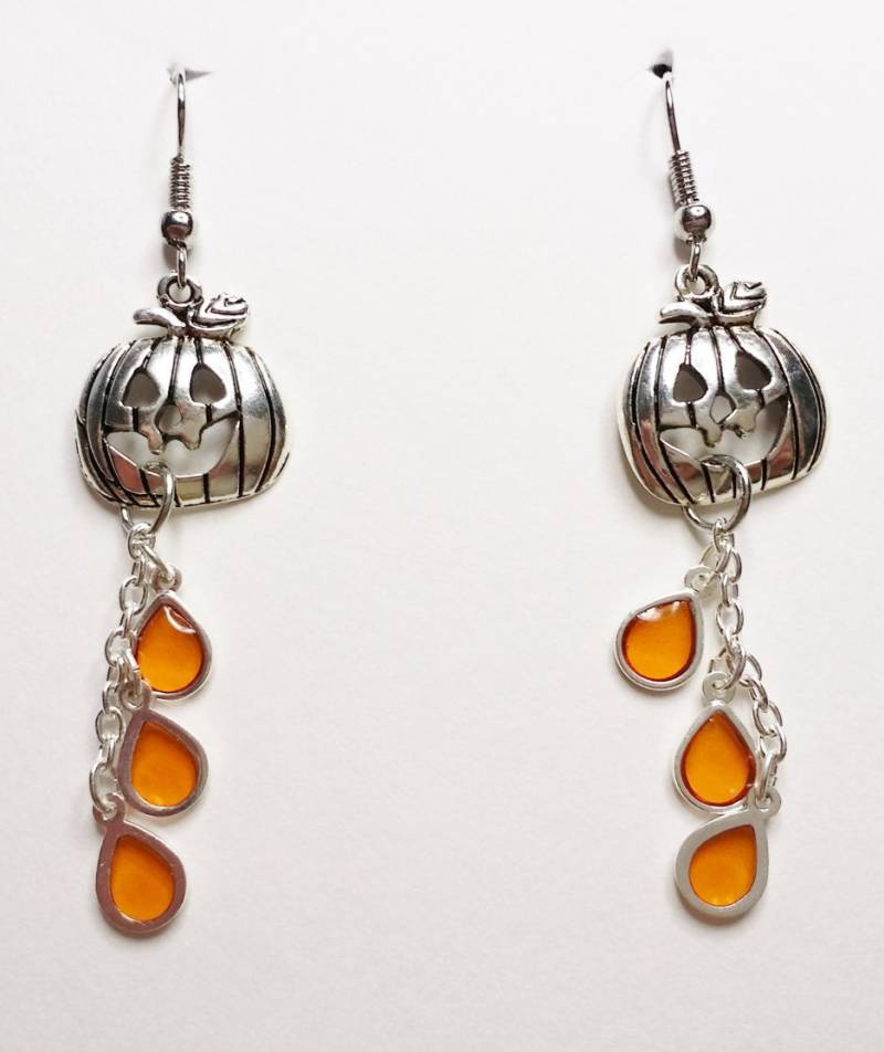 Halloween-Kürbisse, Jack-O-Laternen, Silber Farbige Kürbisse von ours2urs