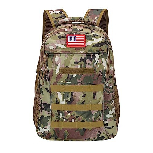 outdoor plus Camo Rucksack für Teen Boy USB Ladeanschluss Wandern Tagesrucksäcke, A-cp Camo-40l von outdoor plus