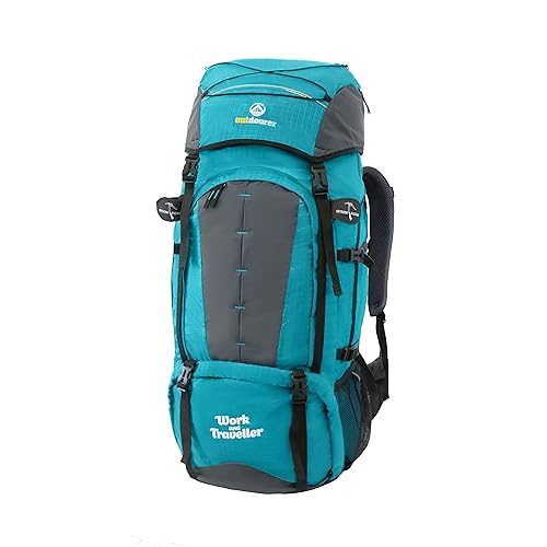 outdoorer Reiserucksack für Frauen - Work and Traveller 65+10 mit Frontzugriff, ergonomisch, anpassbar an jeden Rücken, idealer Frontlader Rucksack für Work and Travel Aufenthalte und Backpacking von outdoorer