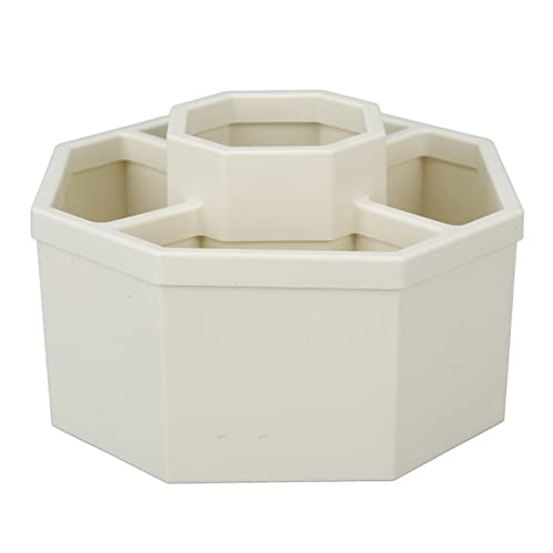 360 rotierende Stifthalter Storage Desk Bleistift Organisatoren Bürobedarf Kunstbedarf Wieder gut für heimische Weißplastik 5 Grid von outdoorm