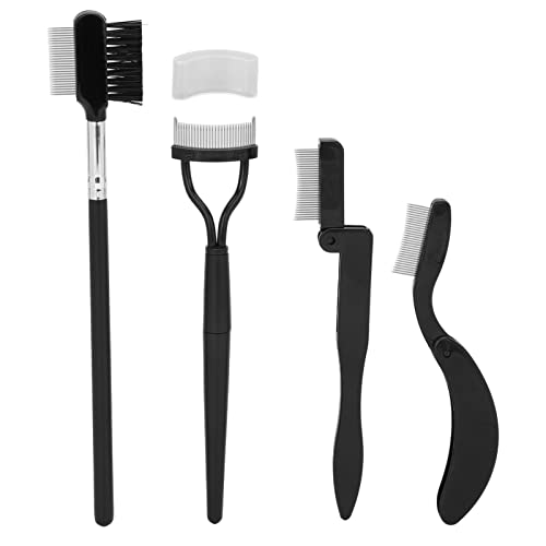 4 Teile Falten Augenbrauen Kamm Wimpernabscheider -Pflegepinsel tragbares Make -up -Werkzeug für Mädchen Frauen von outdoorm