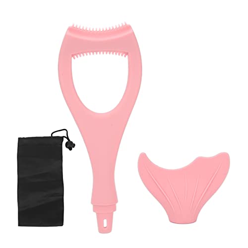 Lidschattenvorlage tragbarer rosa Silikon -Mascara -Wächter für die Make -up -Anwendung von outdoorm