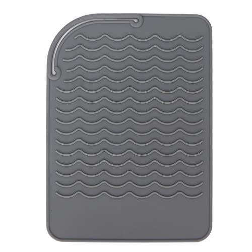Wärmeisolierung Silikonmatte Wellenmuster Anti -Skid Flexible Hochtemperaturresistente Matte (Grau) von outdoorm
