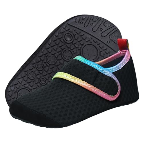 Badeschuhe Kinder Wasserschuhe Mädchen Jungen Schwimmschuhe rutschfest Schnell Trocknend Strandschuhe Sommer Aquaschuhe Barfußschuhe Kleinkind für Pool Beach Barfuss Surfen Yoga 24/25 EU Schwarz von outfit spring