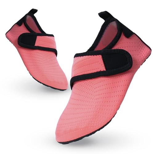 Badeschuhe Kinder Wasserschuhe Mädchen Jungen Schwimmschuhe rutschfest Schnell Trocknend Strandschuhe Sommer Aquaschuhe Barfußschuhe Kleinkind für Pool Beach Barfuss Surfen Yoga 26/27 EU Rosa von outfit spring