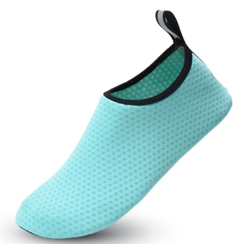 Wasserschuhe Badeschuhe Herren Damen Strandschuhe Schnell Trocknend rutschfest Atmungsaktiv Schwimmschuhe Aquaschuhe Surfschuhe Barfußschuhe für Surfen Wassersport Tauchen 40/41 EU Schneeflocke Grün von outfit spring