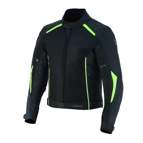 Motorradjacke Herren Sommer – CE Protektoren, Atmungsaktiv & Wasserdicht, 4-Jahreszeiten Textiljacke, Verstellbare Passform, Hohe Sichtbarkeit von outletMOTARD