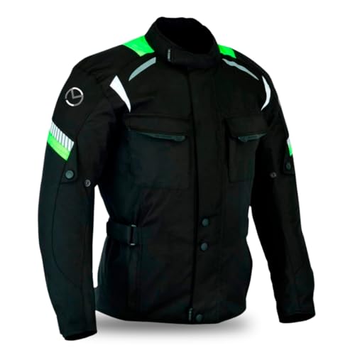outletMOTARD Motorrad Jacke Herren mit Protektoren Winter und Sommer - Wasserdicht und Atmungsaktiv - Inklusive Schulter-, Rücken- und Ellbogenschutz von outletMOTARD