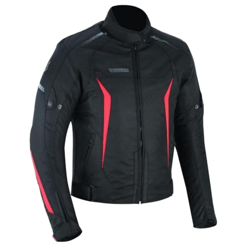 outletMOTARD Motorradjacke Herren 4 Jahreszeiten – Reflektierende, wasserdichte und atmungsaktive Schutzjacke mit CE-Protektoren für Rücken und Ellbogen – Komfort & Sicherheit das ganze Jahr von outletMOTARD