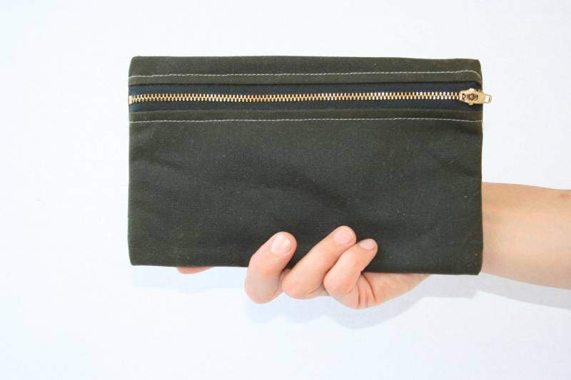 Etui Aus Gewachstem Canvas von overlap