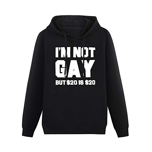 ovsn Hoody Funny Cool I'm Not Gay But 20 Bucks is 20 Bucks Printed Long Sleeve SweatshirtsXL von ovsn