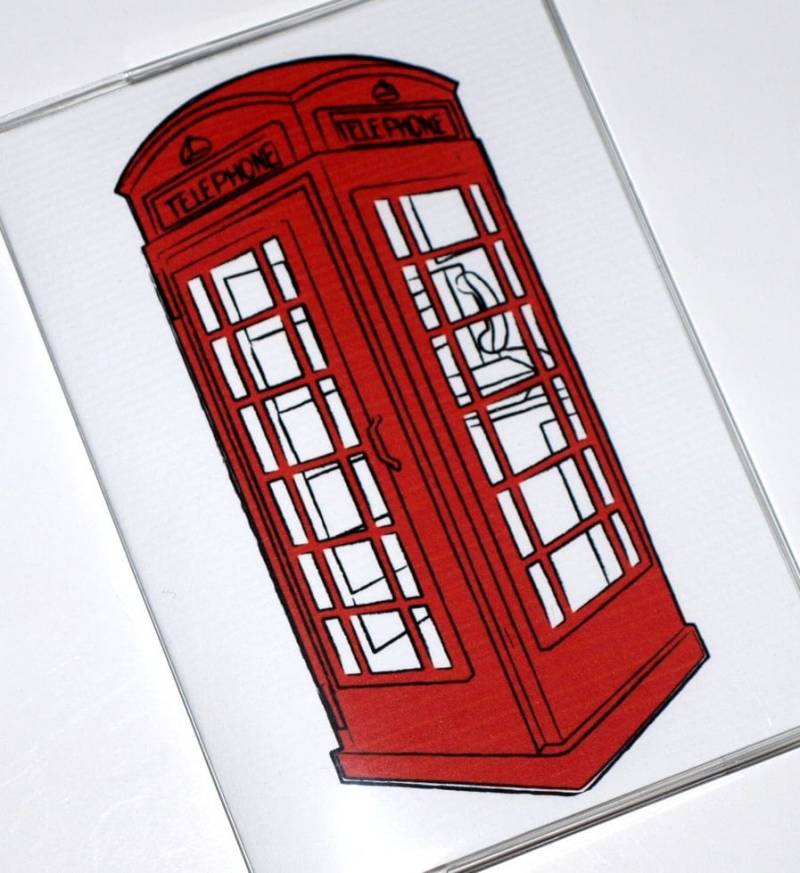 Neue Passhülle Brieftasche Reisetasche Vinyl Schutz - Telefonzelle von owlsay