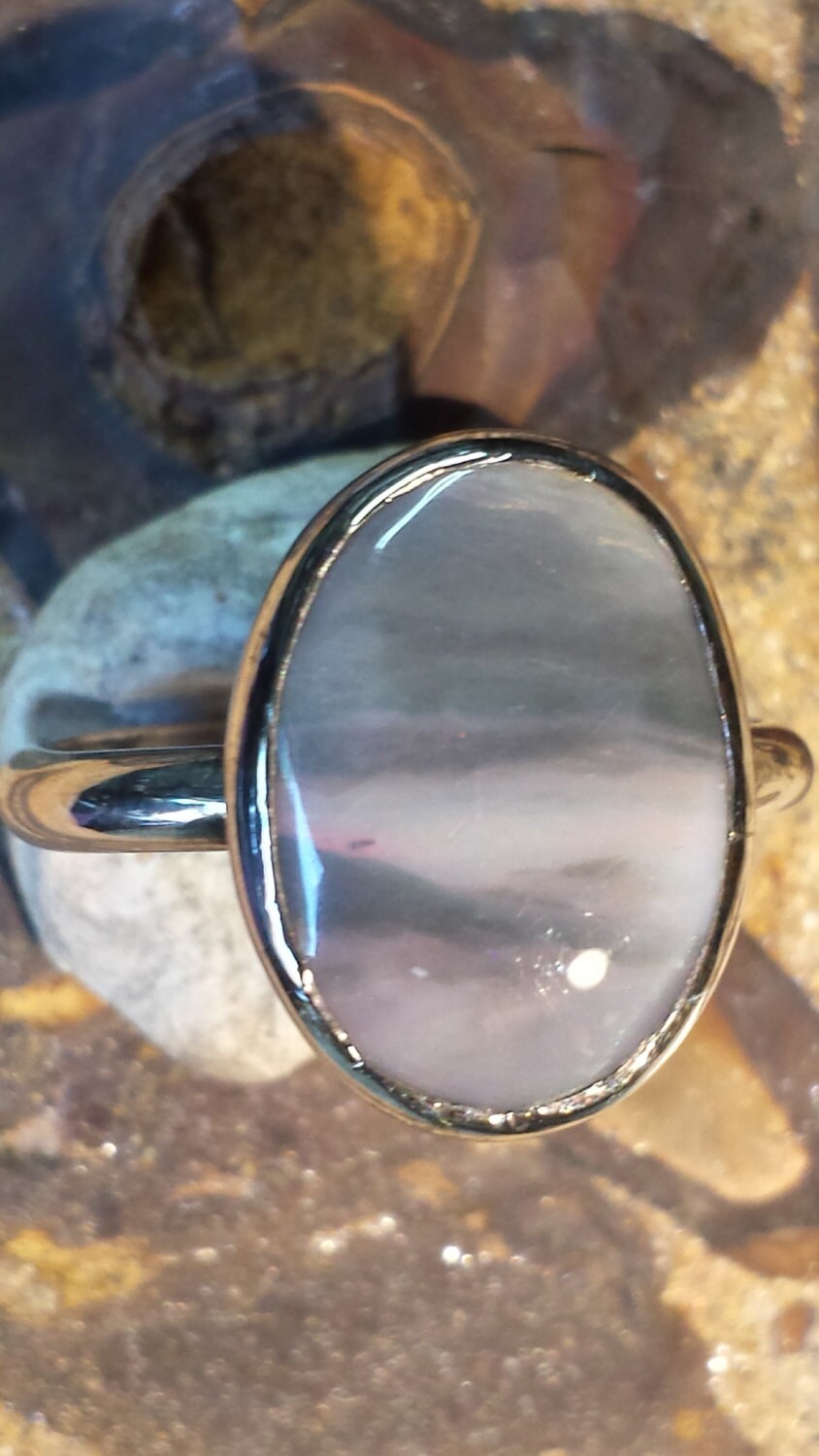 Blitz-Grat Fee Opal Ring.sterling Silber Blitz-Grat Fee Opal Ring.sterling Silber von ownanopal