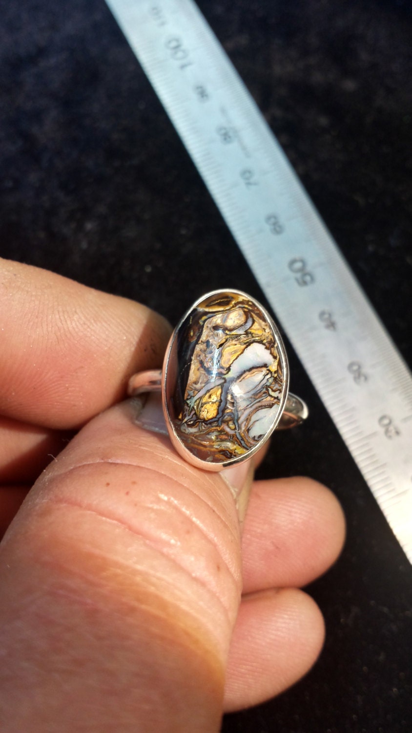 Boulder Opal Ring Aus Yowah Size Uns 9 Boulder Opal Ring Aus Yowah Size Uns 9 von ownanopal