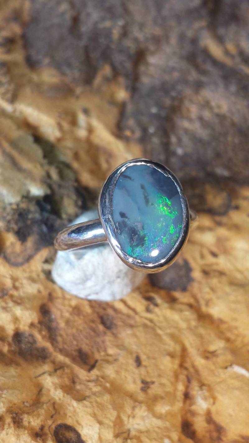 Lightning Ridge Opal Ring Gr.5, 5 von ownanopal