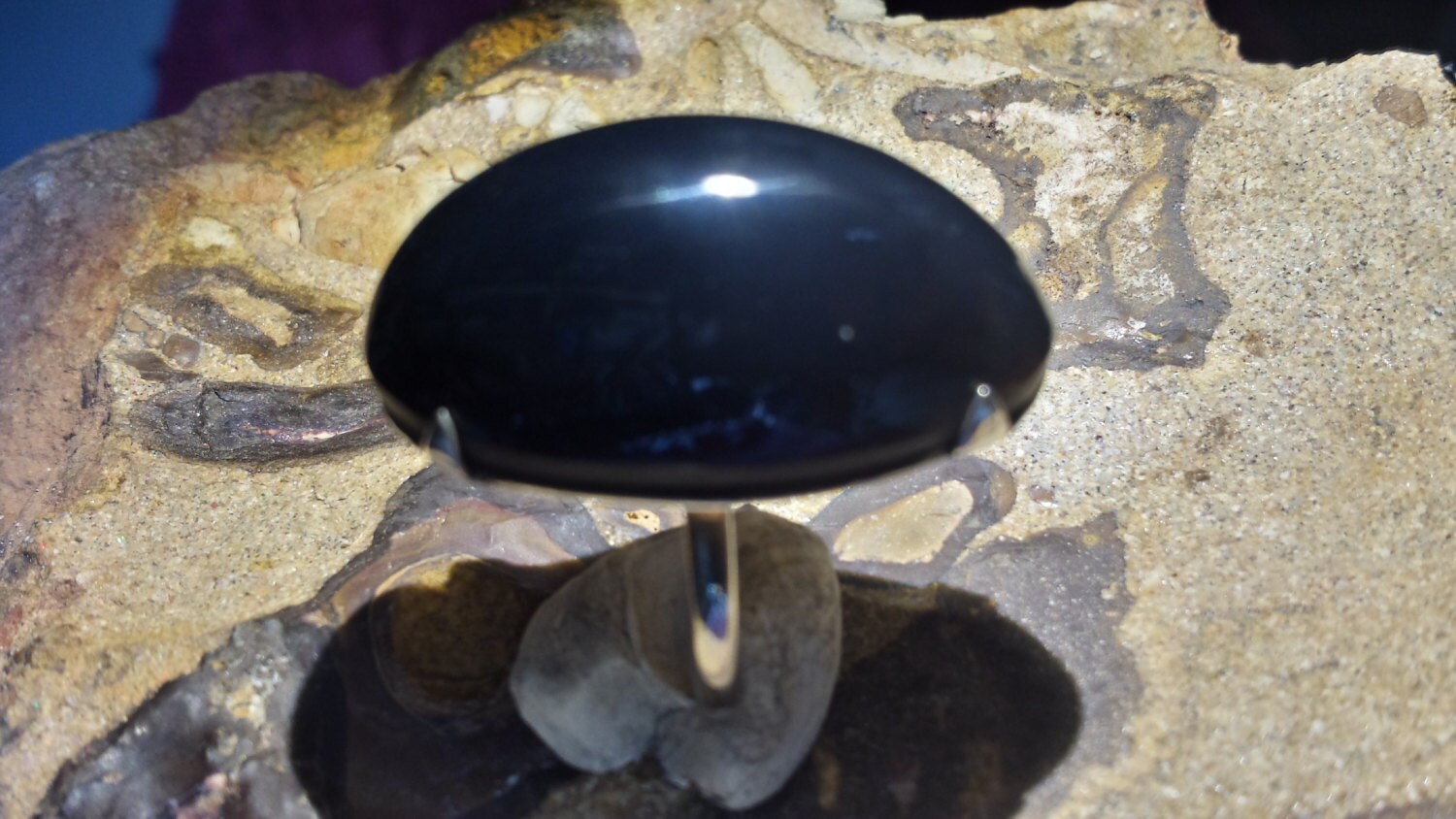 Lightning Ridge Schwarz Wust Sterling Silber Big Bopper Cabochon Ringgröße Uns 6, 5 Lightning Ridge Schwarz Wust Sterling Silber Big Bopper Cabochon Ringgröße Uns 6, 5 von ownanopal