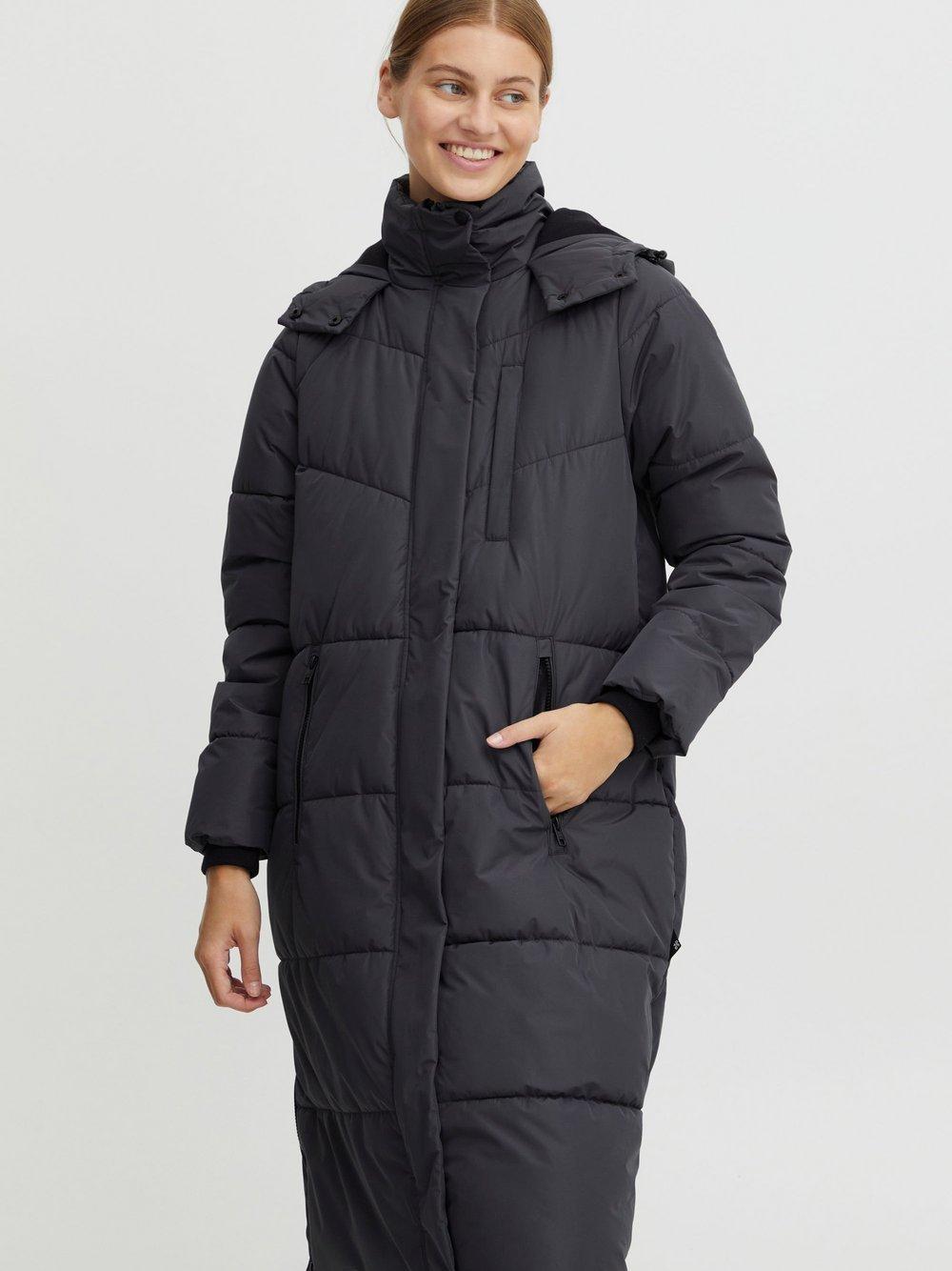 OXMO Winterjacke Damen strukturiert, grau von oxmo