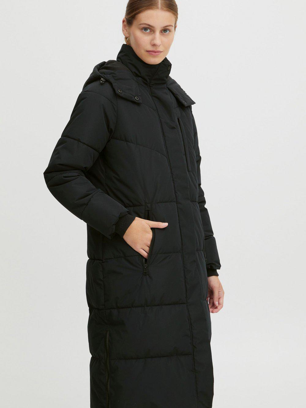 OXMO Winterjacke Damen strukturiert, schwarz von oxmo