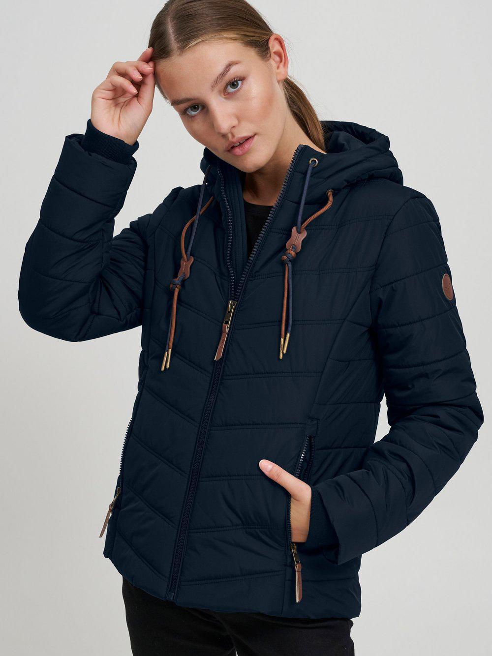 OXMO Winterjacke Damen, blau von oxmo