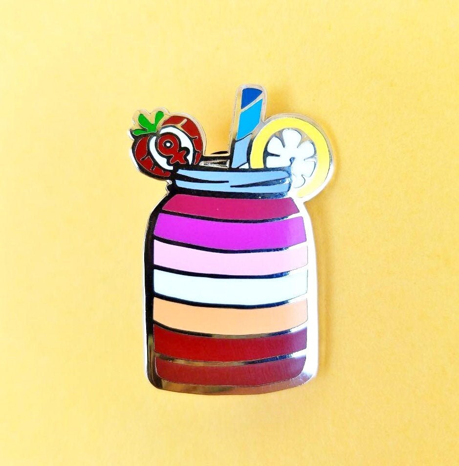 Lesben Limonade - Gebäck Stolz Emaille Pins Pin Sekunden Verkauf von oxygenimpulse