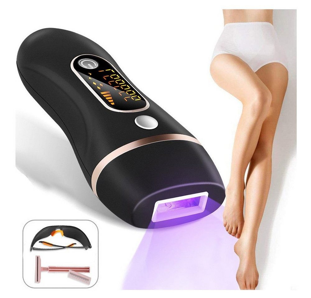 oyajia IPL-Haarentferner Haarentfernungsgerät IPL-Epilierer zur dauerhaften Für Männer Frauen, 999,999 Lichtimpulse, 5 Energiestufen und 2 Flash-Modi, Schmerzfreie Haarentfernungsgerät für Achseln, Gesicht, Bikinizone von oyajia