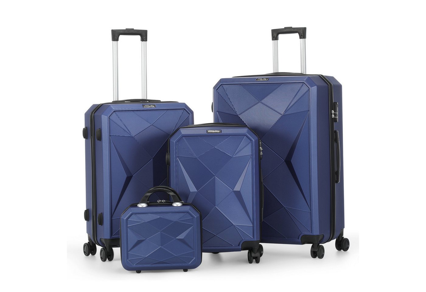 oyajia Kofferset Kofferset 4-teilig mit Handwaage aus Robustem ABS, 12/20/24/28 Zoll, (Leichtes Trolley Set mit 360° Doppelrollen & Zahlenschloss, 4 tlg., Reisekoffer Set mit Stabilem Teleskopgriff, Kratzfest & Stoßresistent), Innenfutter aus 210D Stoff, ideal für Reisen, Urlaub & Familie oyajia Kofferset Kofferset 4-teilig mit Handwaage aus Robustem ABS, 12/20/24/28 Zoll, (Leichtes Trolley Set mit 360° Doppelrollen & Zahlenschloss, 4 tlg., Reisekoffer Set mit Stabilem Teleskopgriff, Kratzfest & Stoßresistent), Innenfutter aus 210D Stoff, ideal für Reisen, Urlaub & Familie von oyajia