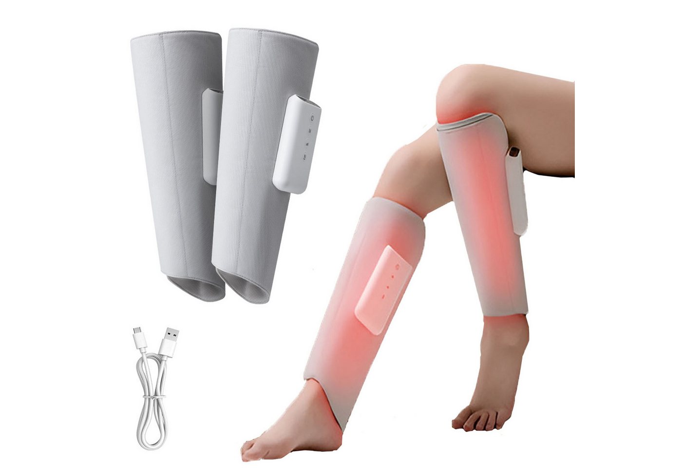 oyajia Massagegerät 2pcs Wadenmassagegerät,LuftkompressionMassage,massagegerät mit Heizung, Kabelloses Wadenmassagegerät, 4 Massagemodi, 3 Massagestufen, zur Entspannung der Bein- und Wadenmuskulatur oyajia Massagegerät 2pcs Wadenmassagegerät,LuftkompressionMassage,massagegerät mit Heizung, Kabelloses Wadenmassagegerät, 4 Massagemodi, 3 Massagestufen, zur Entspannung der Bein- und Wadenmuskulatur von oyajia