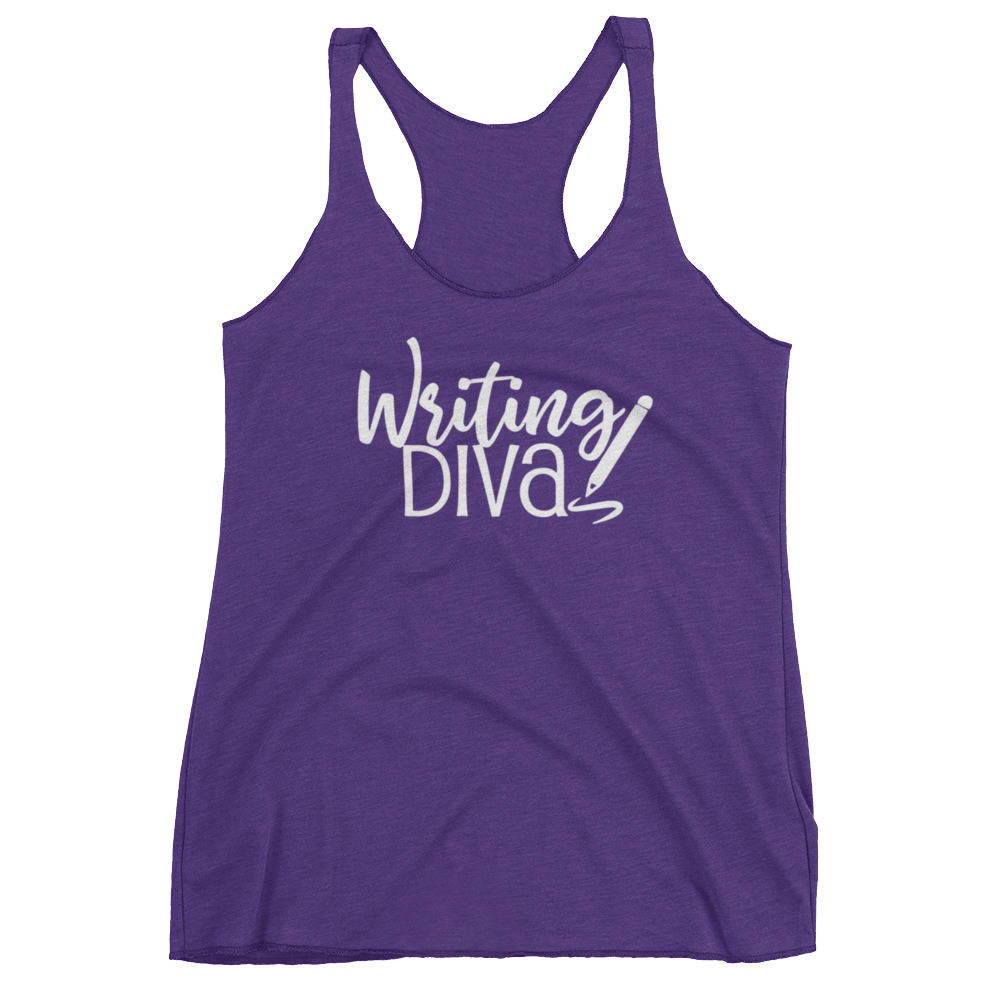Diva Damen Journalismus Racerback Tank Schreiben Diva Damen Journalismus Racerback Tank Schreiben von ozworldwide