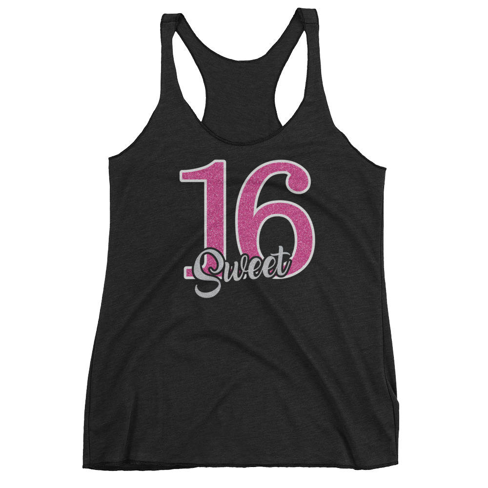 Süß 16 Geburtstagsparty & Jahre Frauen Racerback Tank Zu Feiern Süß 16 Geburtstagsparty & Jahre Frauen Racerback Tank Zu Feiern von ozworldwide