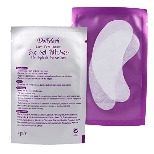 Augenpads für die professionelle Wimpernverlängerung | Eye Gel Patch | Lint Free Eyepads | Fusselfreie Augenpads ideal zur Wimpernverlängerung | geriffelte Oberfläche | extra Dünn, Paar:50 von p-beauty