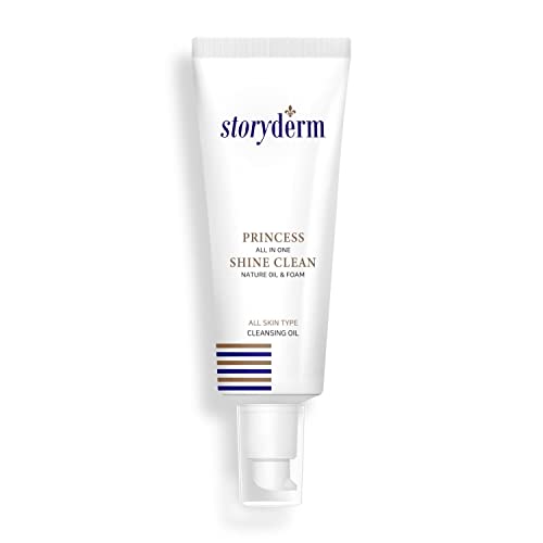 Storyderm - Gesichtsreinigung vom Öl zum Schaum, Ultimativer Make-up-Entferner, Tiefenreinigung aus Korea, Pflanzenölbasis - PRINCESS SHINE CLEAN - 100ml von p-beauty