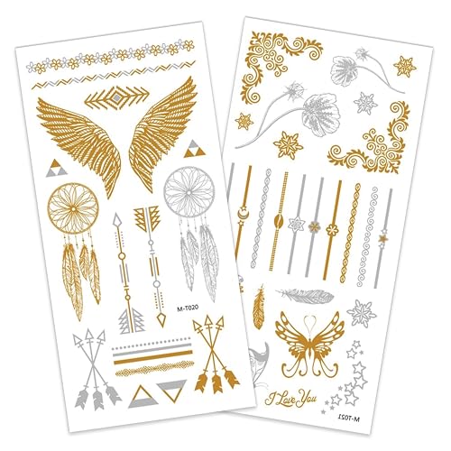 P' CLOWN - 23740 - Tattoos Gold/Silber II - zufälliges Modell von p'tit clown