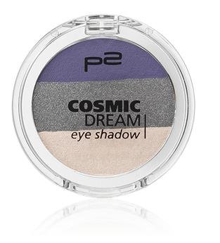 P2 COSMIC DREAM Eye Shadow Lidchatten Nr. 160 purple eclipse Farbe: Dunkellila/Dunkelgrau/Hellrosa mit Glanz Inhalt: 3g Lidschatten für schöne Augen Lidschatten Eyeshadow von p2 cosmetics