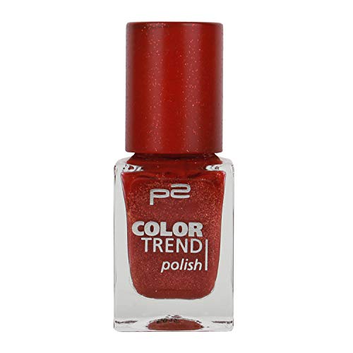 P2 Color Trend Nail Polish Nr. 050 marsala sand Inhalt: 10ml - Nagellack für tollen Sand-Effekt auf dem Nagel. von p2 cosmetics