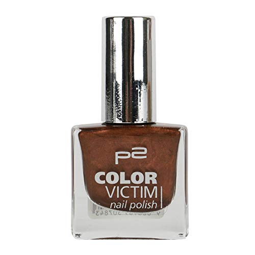 P2 Color Victim Nail Polish Nr. 334 heat some cocoa Inhalt: 8ml - Nagellack für tolle Nägel. von p2 cosmetics