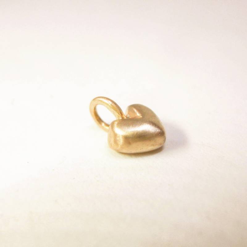 Junior Heart Anhänger Massiv Mit 3.0 Mm Weißem Diamant von pablovalencia