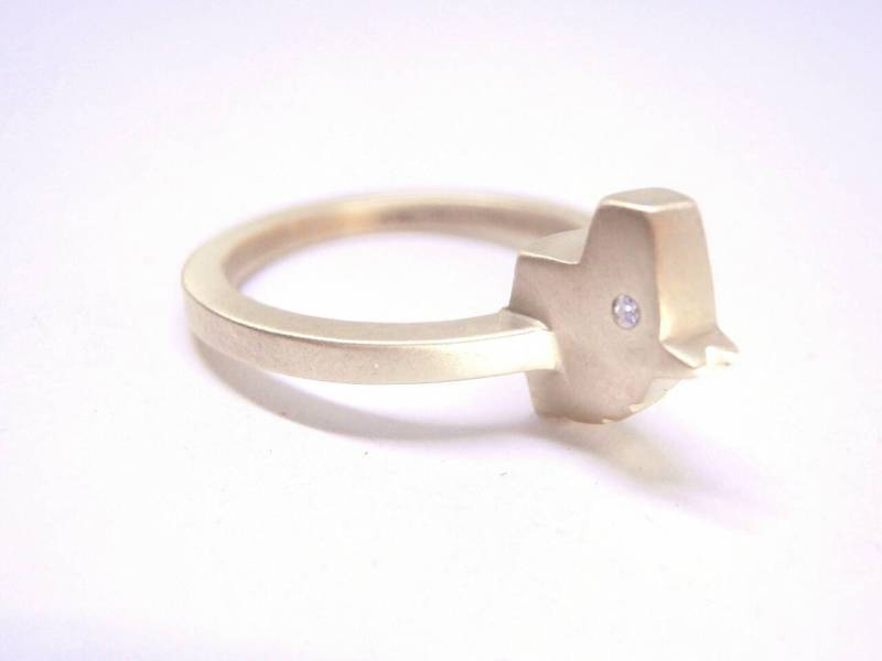Mini Pferd Gold Diamant Ring 10K Gelb von pablovalencia