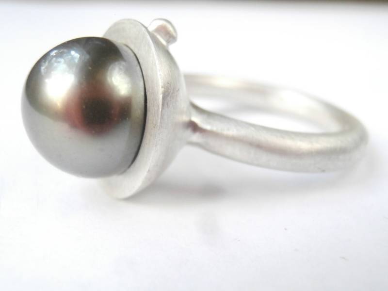 Südseeperle Love Silberring | 11 Mm von pablovalencia