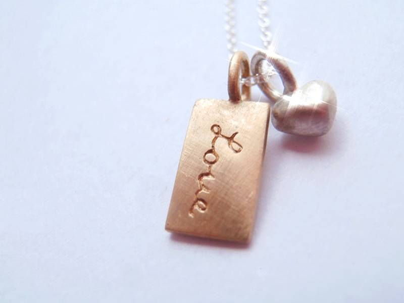 Tiny Wishes 14K Love Halskette Mit Silbernem Mini Herz von pablovalencia