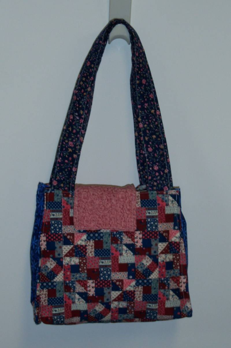 Rote Und Blaue Quilt Purse/Tote Rote Und Blaue Quilt Purse/Tote von pac44