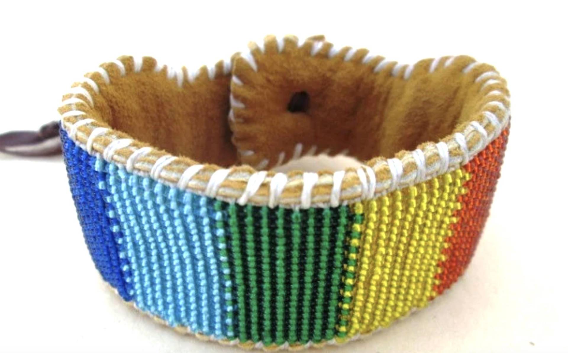 Regenbogen Chakra Ausrichtung Perlen Armband Auf Hirsch Fell Leder Regenbogen Chakra Ausrichtung Perlen Armband Auf Hirsch Fell Leder von pachamamanativeart