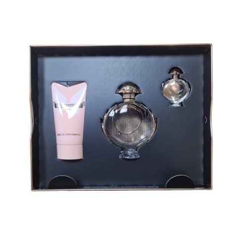 Paco Rabanne Olympéa Eau de Parfum Set 50 ml mit Body Lotion 75 ml und Mini 6 ml von paco rabanne