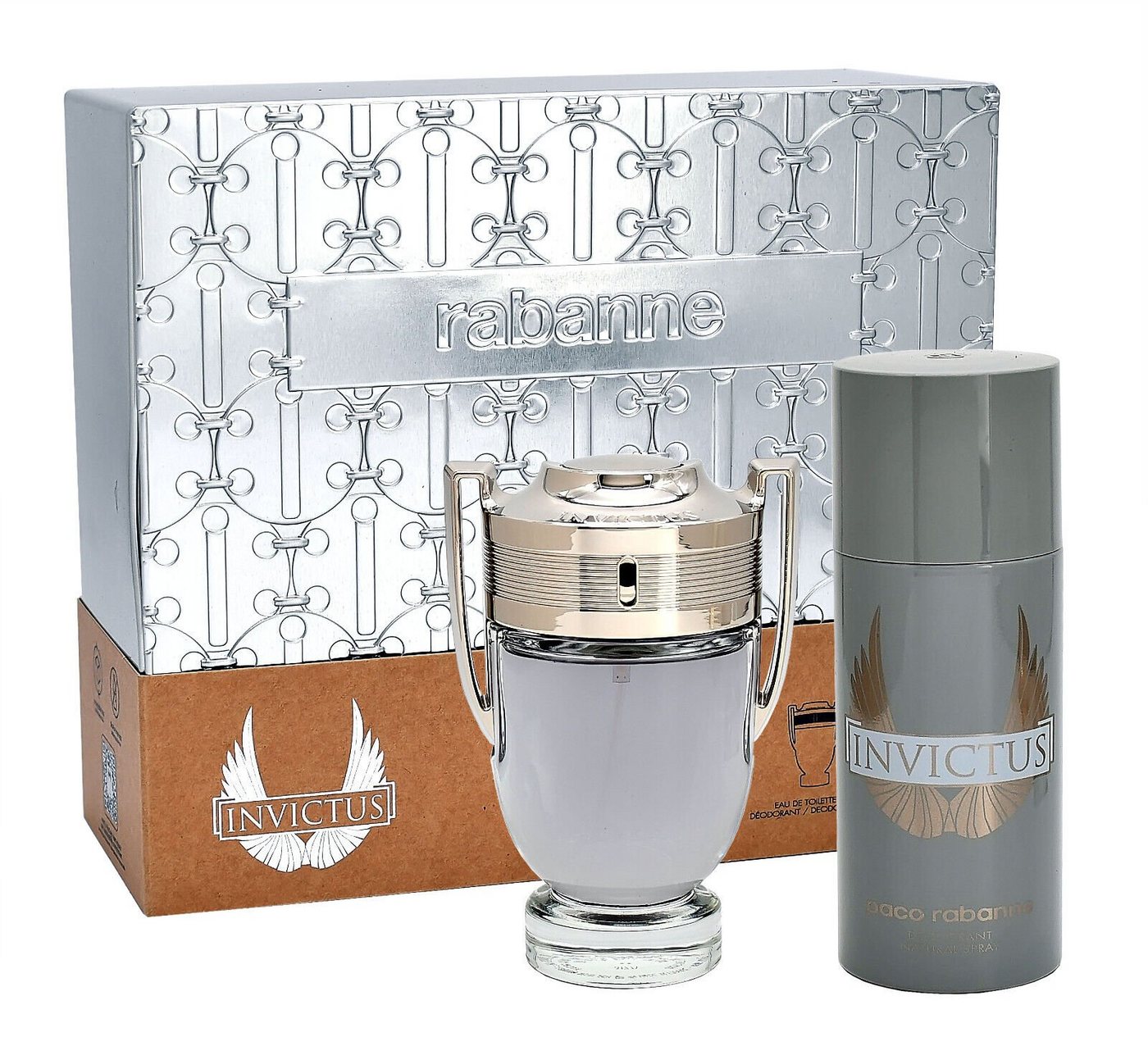 paco rabanne Duft-Set PACO RABANNE INVICTUS EDT 100ML + DEODORANT SPRAY 150ML von paco rabanne