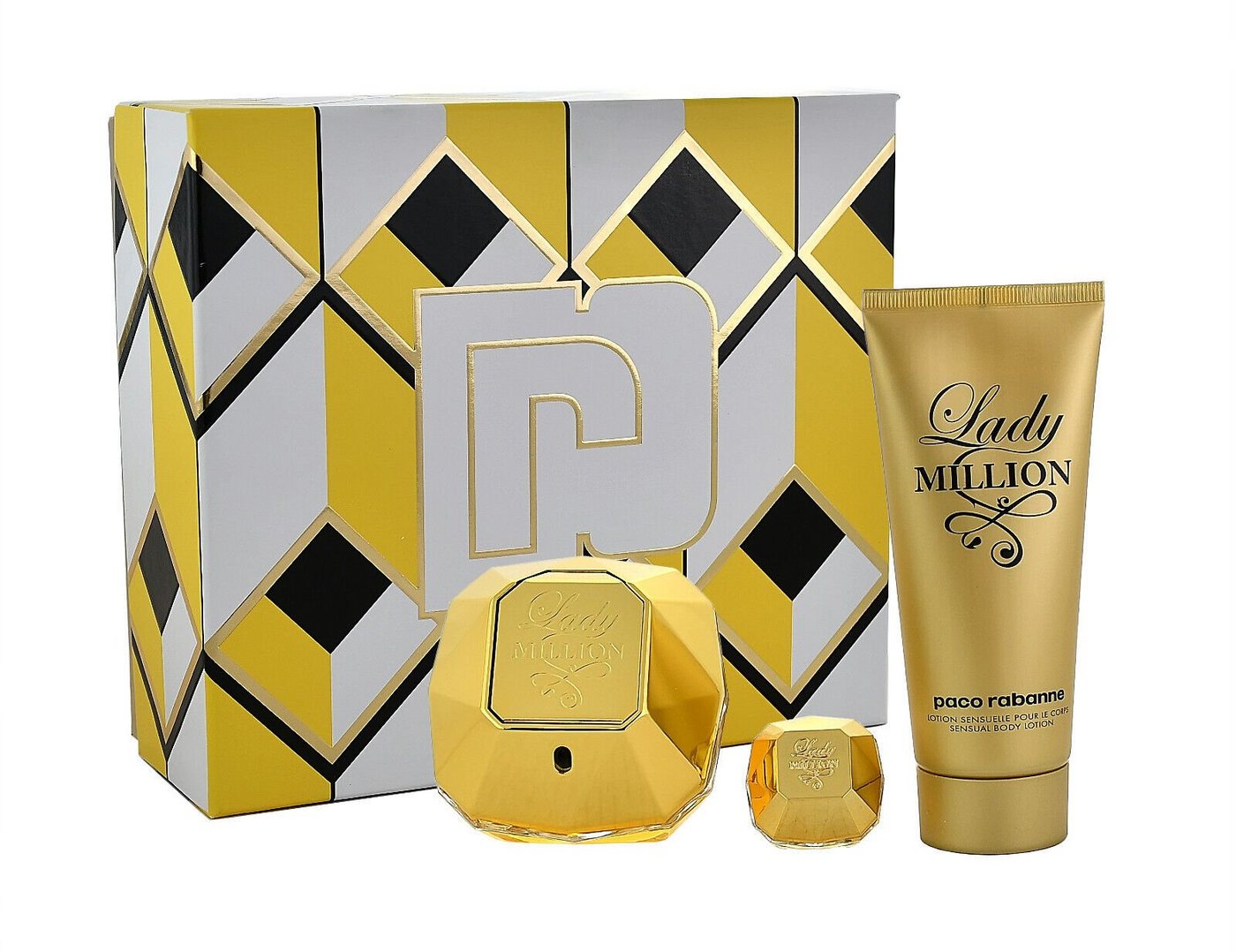 paco rabanne Duft-Set PACO RABANNE LADY MILLION EDP 80ML+BL100 ML+EDP 5ml von paco rabanne