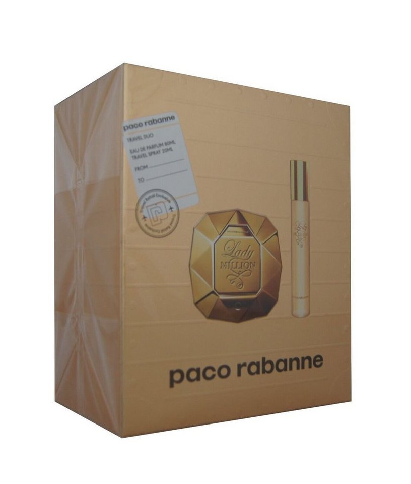 paco rabanne Duft-Set Paco Rabanne Lady Million Eau de Parfum edp 80ml + EDP 20ml, 1-tlg. von paco rabanne