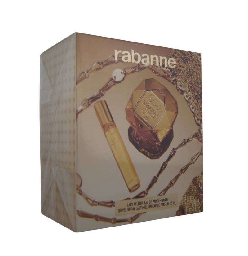 paco rabanne Duft-Set Paco Rabanne Lady Million Eau de Parfum edp 80ml + Eau de Parfum 20ml, 1-tlg. von paco rabanne